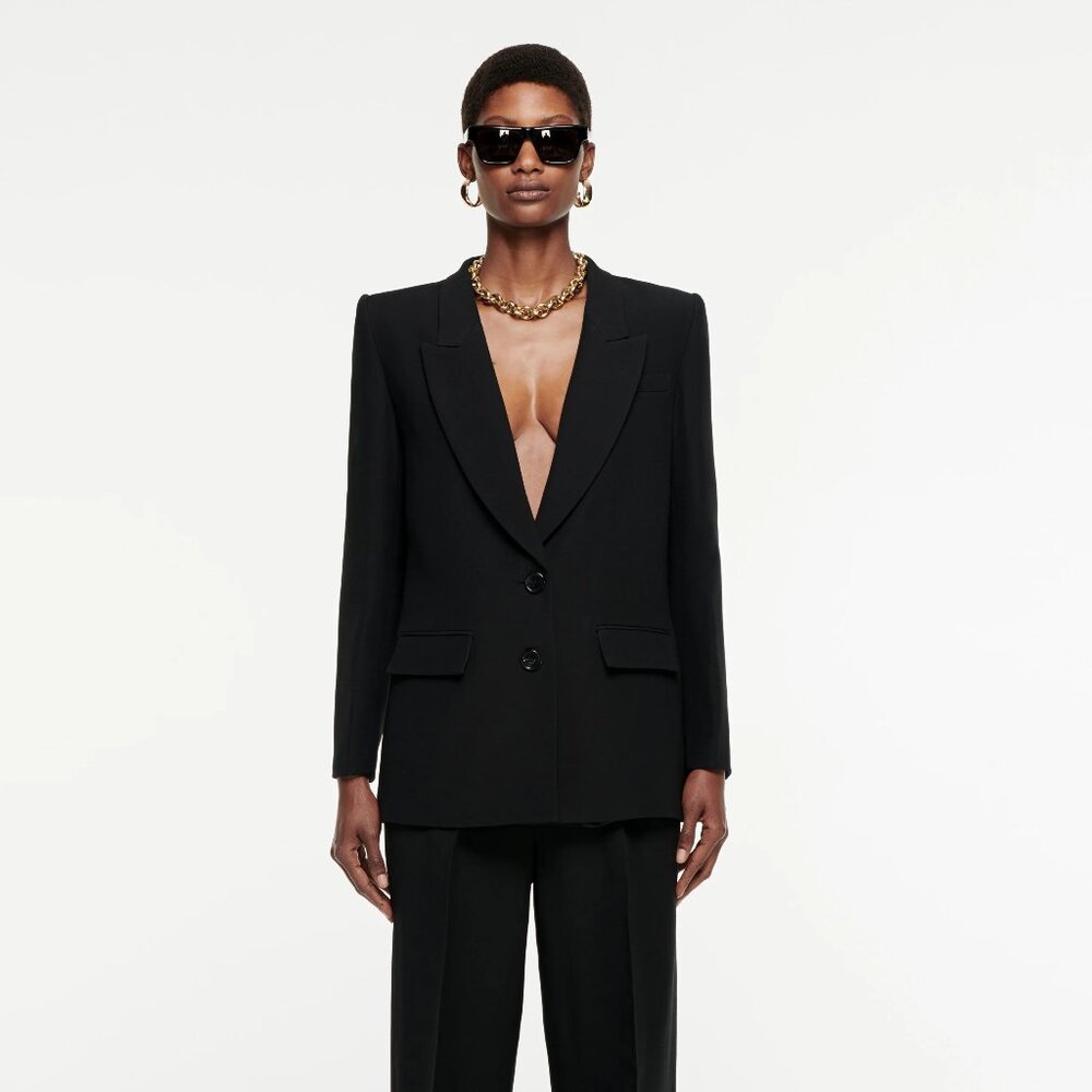 Roland Mouret Silk Wool Blazer